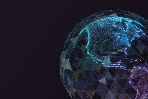 Global network technologies. Stock-Illustration