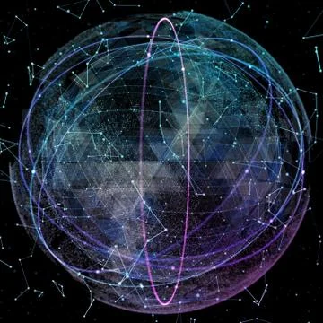 Global network technologies. Stock-Illustration