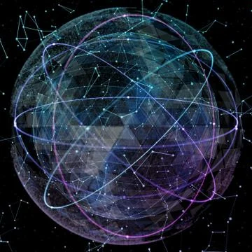 Global network technologies. Stock Illustration