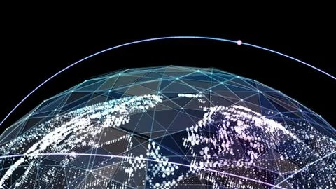 Global network technologies. イラスト素材