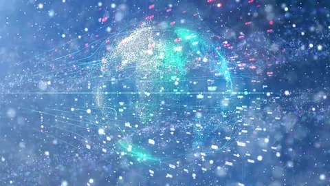 Global network,  technology communications digital system Stock Footage 100821052