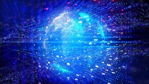 Global network,  technology communications digital system Stock Footage 100821091