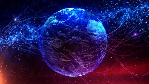 Global network,  technology communications digital system Stock Footage 107740230