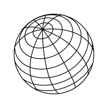 Global network wireframe grid concept design Illustration