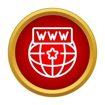 Global network www accessing world wide web icon Stockillustratie
