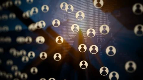 Global networking and data connection イラスト素材