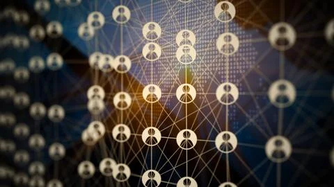 Global networking and data connection Illustrazione stock