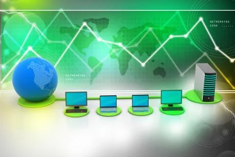 Global networking concept Stock Illustration