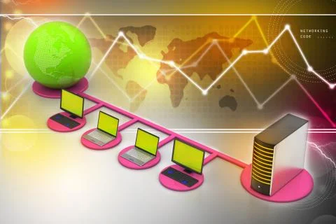 Global networking concept Stock Illustration