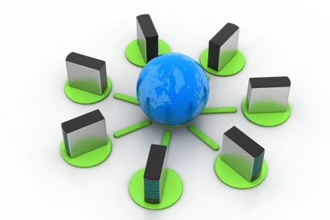 Global networking concept Free Stock Illustration