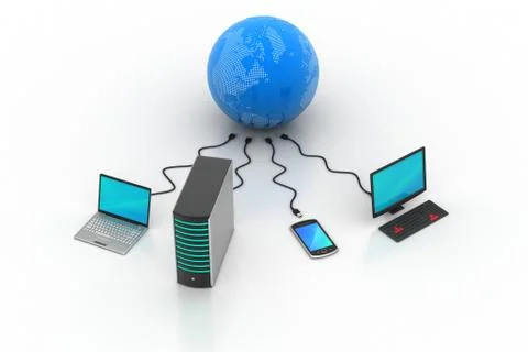 Global networking concept Free Stock Illustration