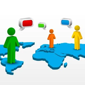 Global networking Stock-Illustration