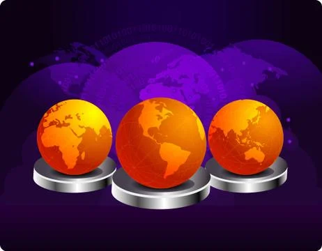 Global Networking Stock Illustration