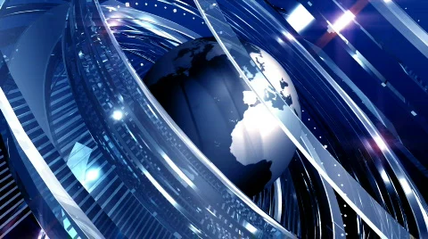 Global news concept, LOOP Stock Footage 631033