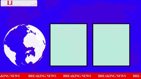 Global News World Map Background Animation Stock Footage 343661217