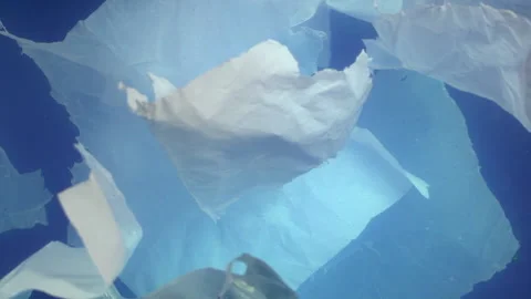 Global ocean pollution - plastic in water Stock Footage 156797019