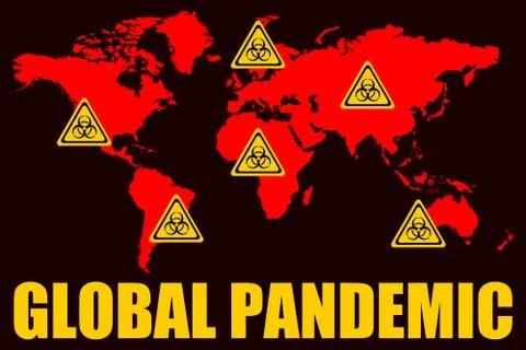 Global pandemic Stock Illustration