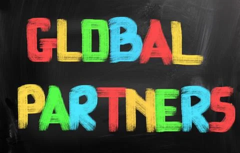 Global Partners Concept Stock Illustration