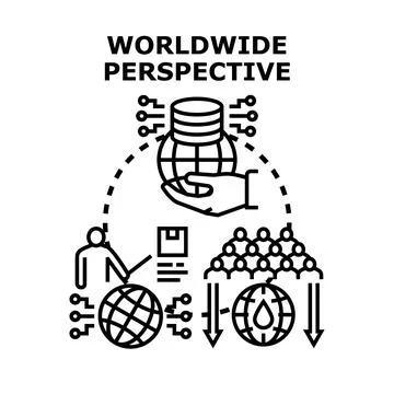 Global perspective business strategy problem solving concept 스톡 일러스트