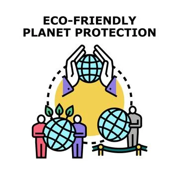 Global planet protection developing eco friendly sustainable environmental .. 스톡 일러스트