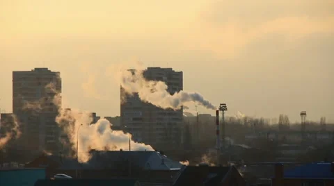 Global planet warming concept in the town Stock-Footage 1183544