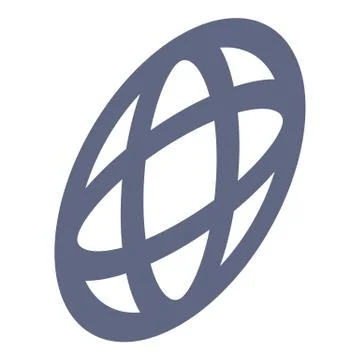 Global point icon, isometric style Stock Illustration
