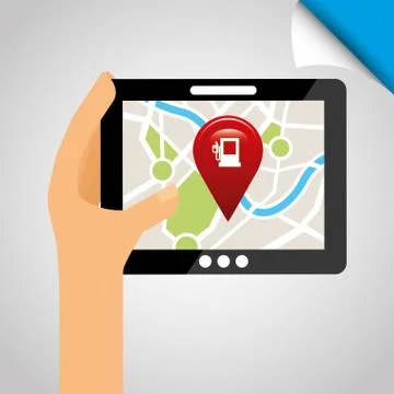 Global positioning system design Stock Illustration