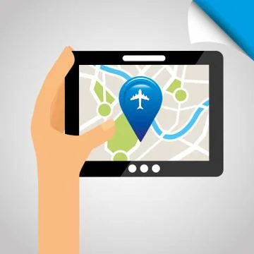 Global positioning system design Stock Illustration