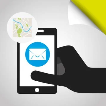 Global positioning system design Stock Illustration