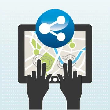 Global positioning system design Stock Illustration