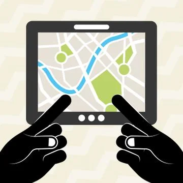 Global positioning system design Stock Illustration
