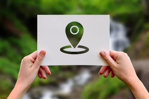 Global positioning system destination Stock Photos