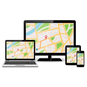 Global Positioning System Stock Illustration