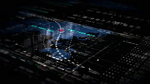 Global Positioning System of navigation satellites Stock Footage 220055229