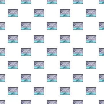 Global positioning system screen navigation map seamless pattern Stock Illustration