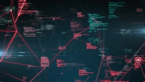 Global Programming Precision Code for Big Data and Network Analysis Stock Footage 255687286