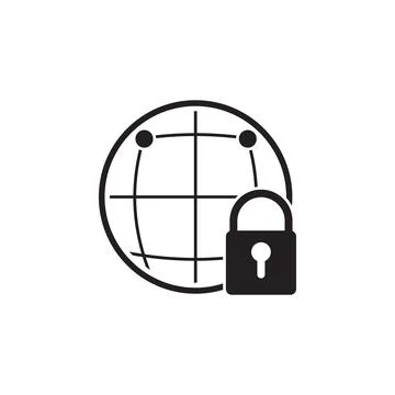 Global protection icon. Elements of cyber security icon. Premium quality graphic Stock Illustration