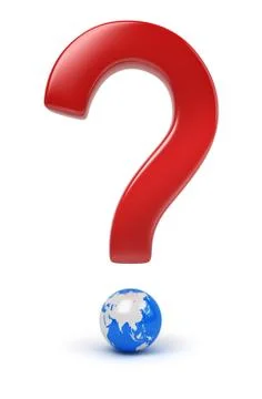 Global question Stock Illustration