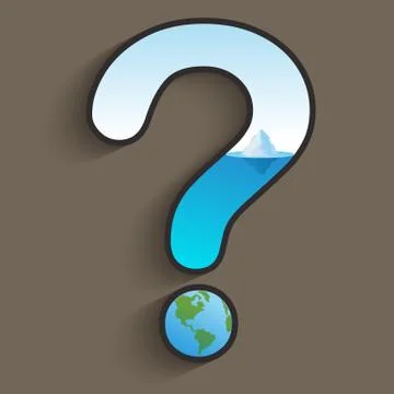 Global question Stock Illustration
