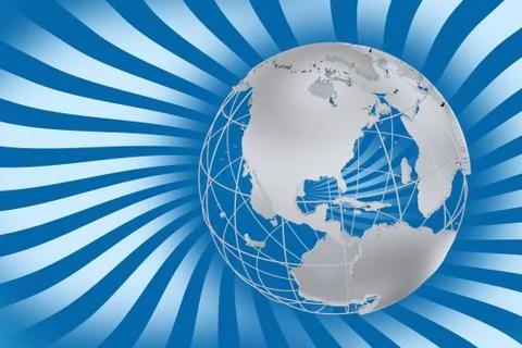 Global Rays Stockillustratie