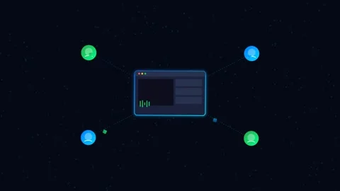 Global Remote Team Collaboration with World Map Avatars and Task Assignment.. Видео 346130342