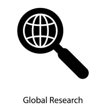 Global Research Vector Stock Illustration