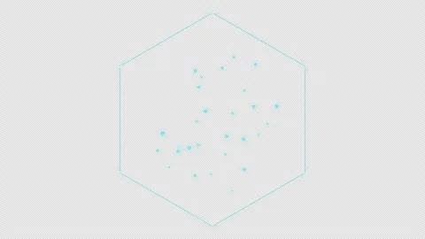 Global Scalable HUD Star Constellation Map: System Monitor : 4K Alpha Stock Footage 332944657