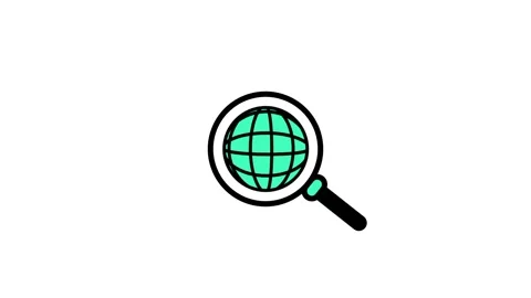 Global Search and Discovery Icon Stock Footage 336064285