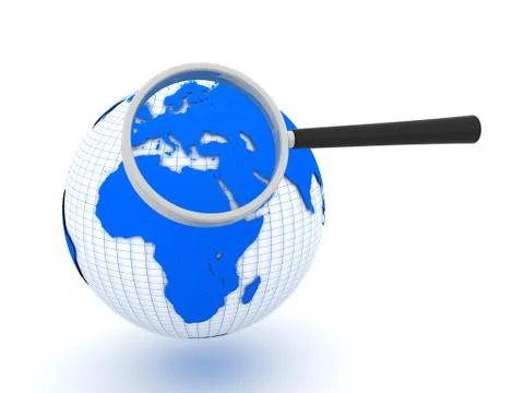Global search, conceptual image Stock Illustration