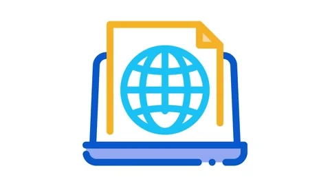 Global search engine optimization document Icon Animation Video stock 145284073