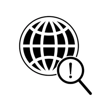 Global search icon Illustrazione stock