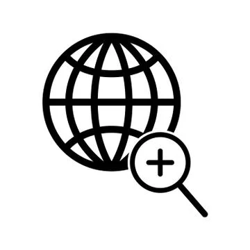 Global search icon Stock-Illustration