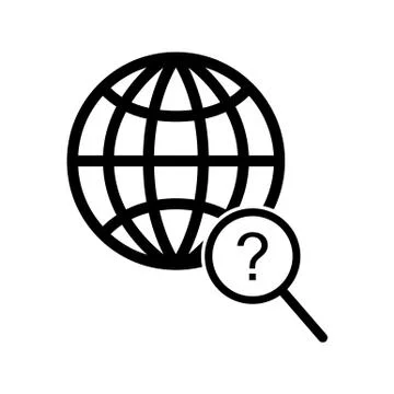 Global search icon Illustrazione stock