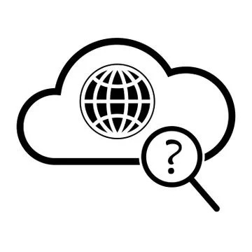 Global search icon Illustrazione stock
